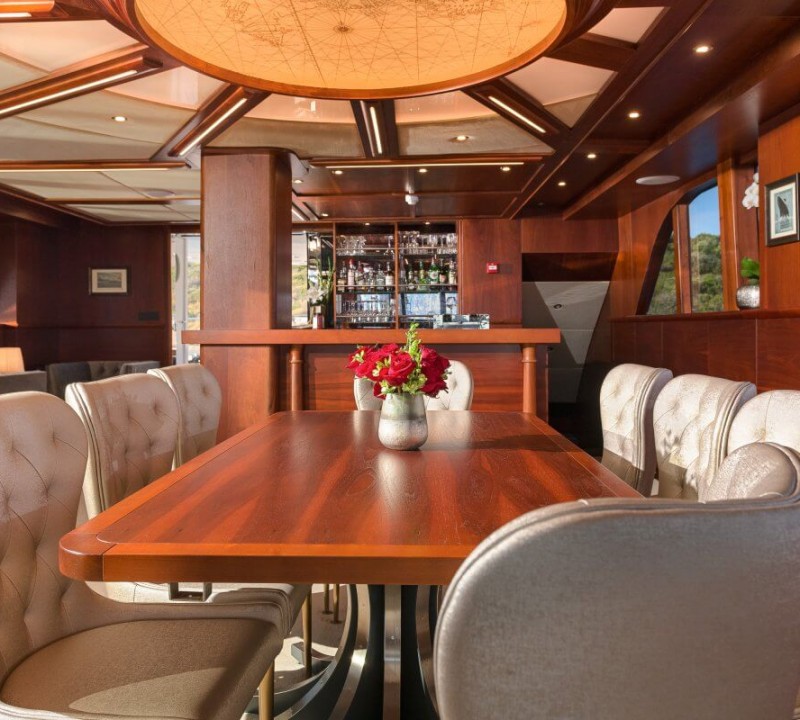 yacht saloon tables